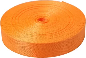 1 Inch Nylon Webbing Strap, Heavy Duty Nylon 10|25 Yard Webbing Roll, Durable Nylon Strapping for Indoor or Outdoor Gear, DIY Crafting, Repairing, 18 Vibrant Colors