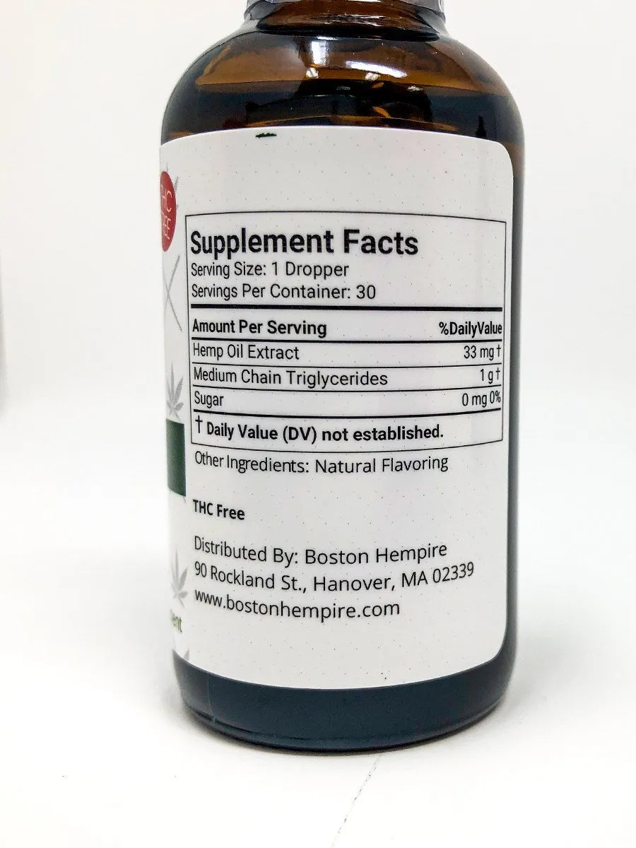 1000mg Mint Flavored Iso-Filtered CBD Oil – THC FREE