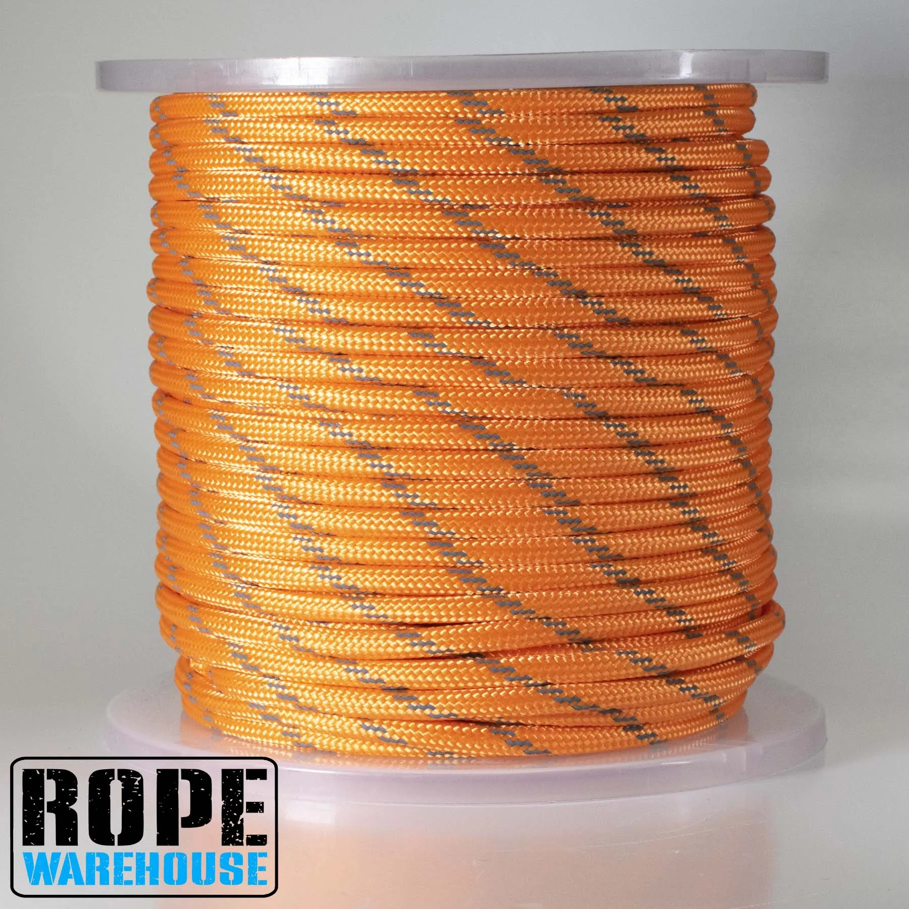 10MM ORANGE REFLECTIVE ROPE PER METRE