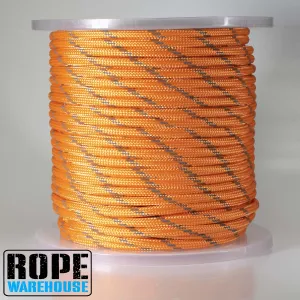 10MM ORANGE REFLECTIVE ROPE PER METRE