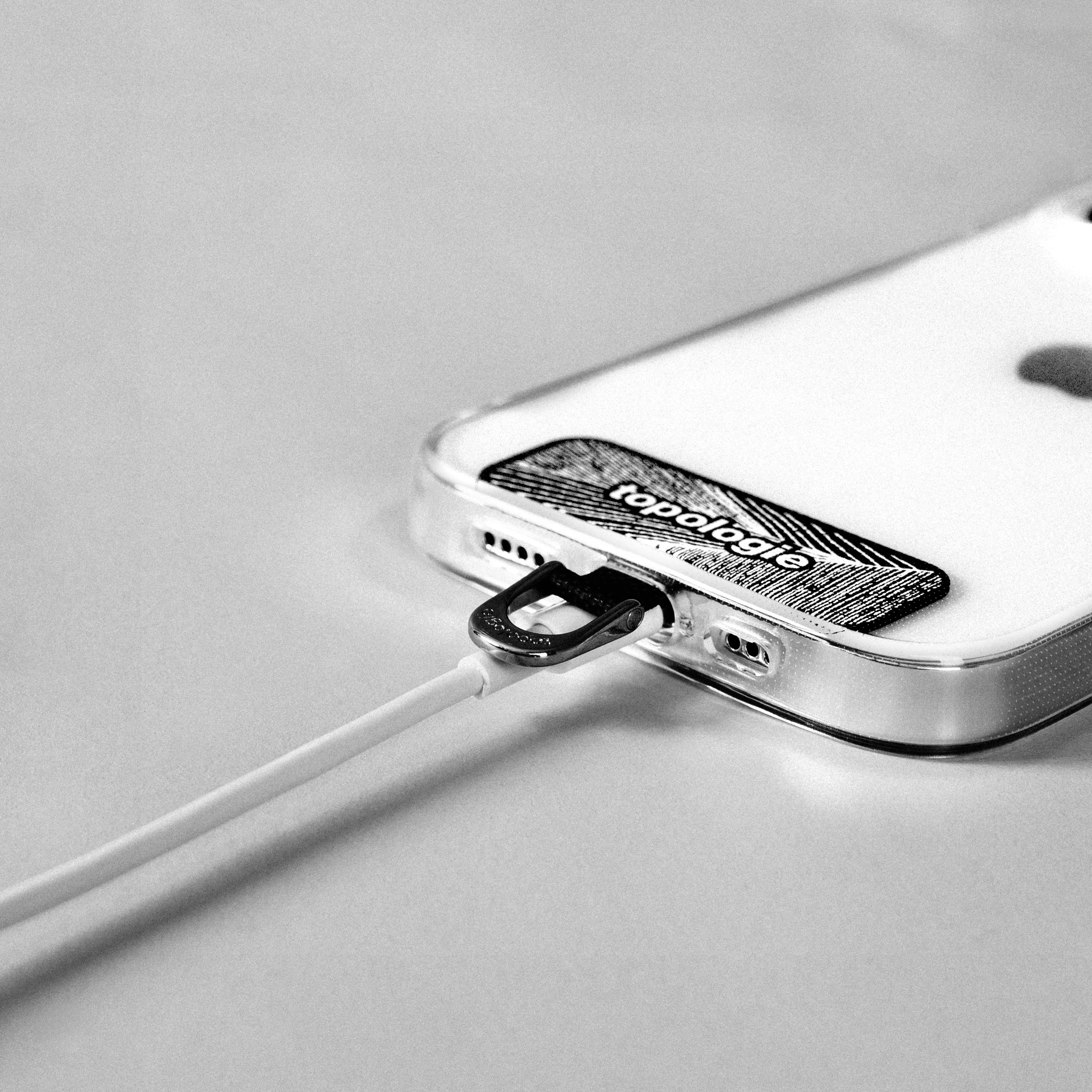 10mm Rope / Grey Reflective   Phone Strap Adapter