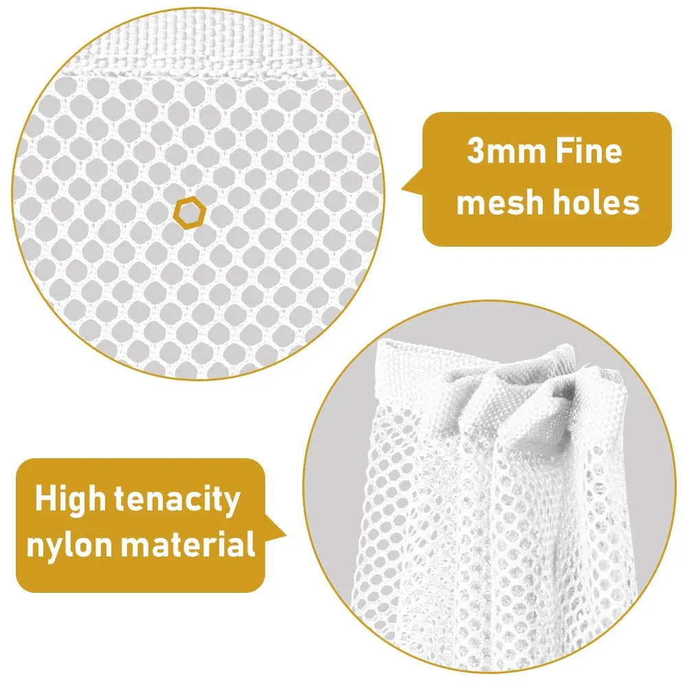 13ft Indoor Outdoor Baby Safety Stair Railing Net Baby Proofing Stair Balcony Banister Rail Guard Child Safety Stair Protection Safe Rail, White(6.5ft x 2Pack)