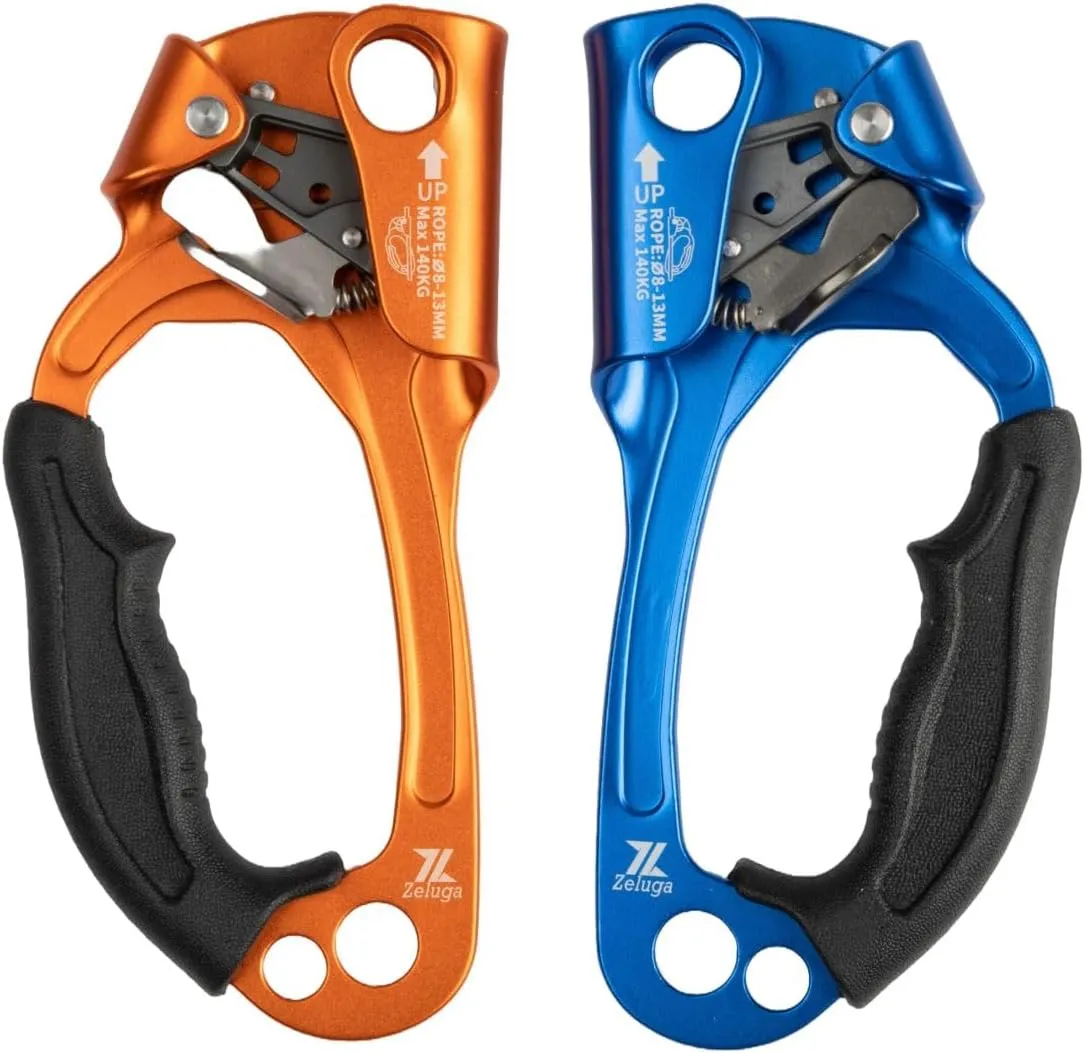 15-293 Quick Up Double Hand Ascender for Both Hand, Blue/Orange