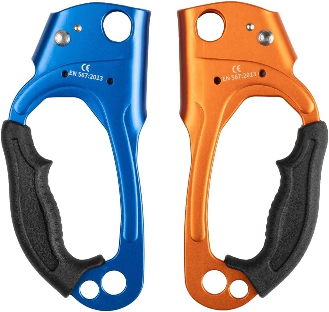 15-293 Quick Up Double Hand Ascender for Both Hand, Blue/Orange