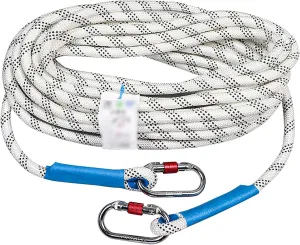 16mm Outdoor Nylon Rope, High-Altitude Operation Auxiliary Binding Rope, Double-Layer Braiding Process, High Wear Resistance, Breaking Tension 5000KG(Size:30M)