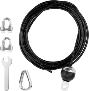 196in Fitness Pulley Cable, Adjustable Home Gym Replacement Cables Pulley System Gym Heavy Duty Fitness Steel Wire Rope 5mm Thick for Pulley Machine Accessories Home Gym