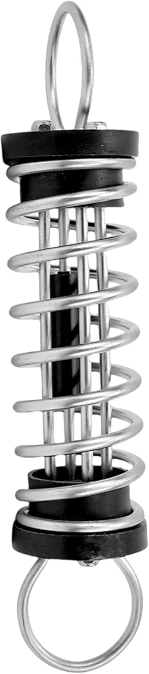 1Pack Boat Anchor Docking Mooring Spring,304 Stainless Steel Black Nylon Damper Snubber Springs for Kayak Yacht (Wire Dia.: 11mm/0.43in)