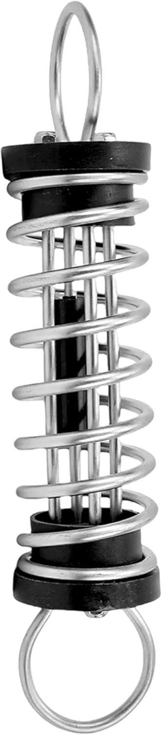 1Pack Boat Anchor Docking Mooring Spring,304 Stainless Steel Black Nylon Damper Snubber Springs for Kayak Yacht (Wire Dia.: 11mm/0.43in)