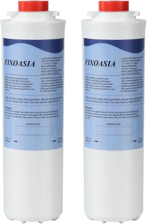 2 Pack Compatible with Elkay 513xxC Series EWF3000 WaterSentry System Filter Replacement,Compatible with Ezh20 Bottle Filling Station,Compatible with ERF750,51299C,Height 11.61",3000 Gallon,No Chip