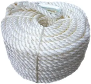 200 feet by 1/2 inch Twisted Three-Stand Nylon Boat Anchor Rope/Line with Thimble