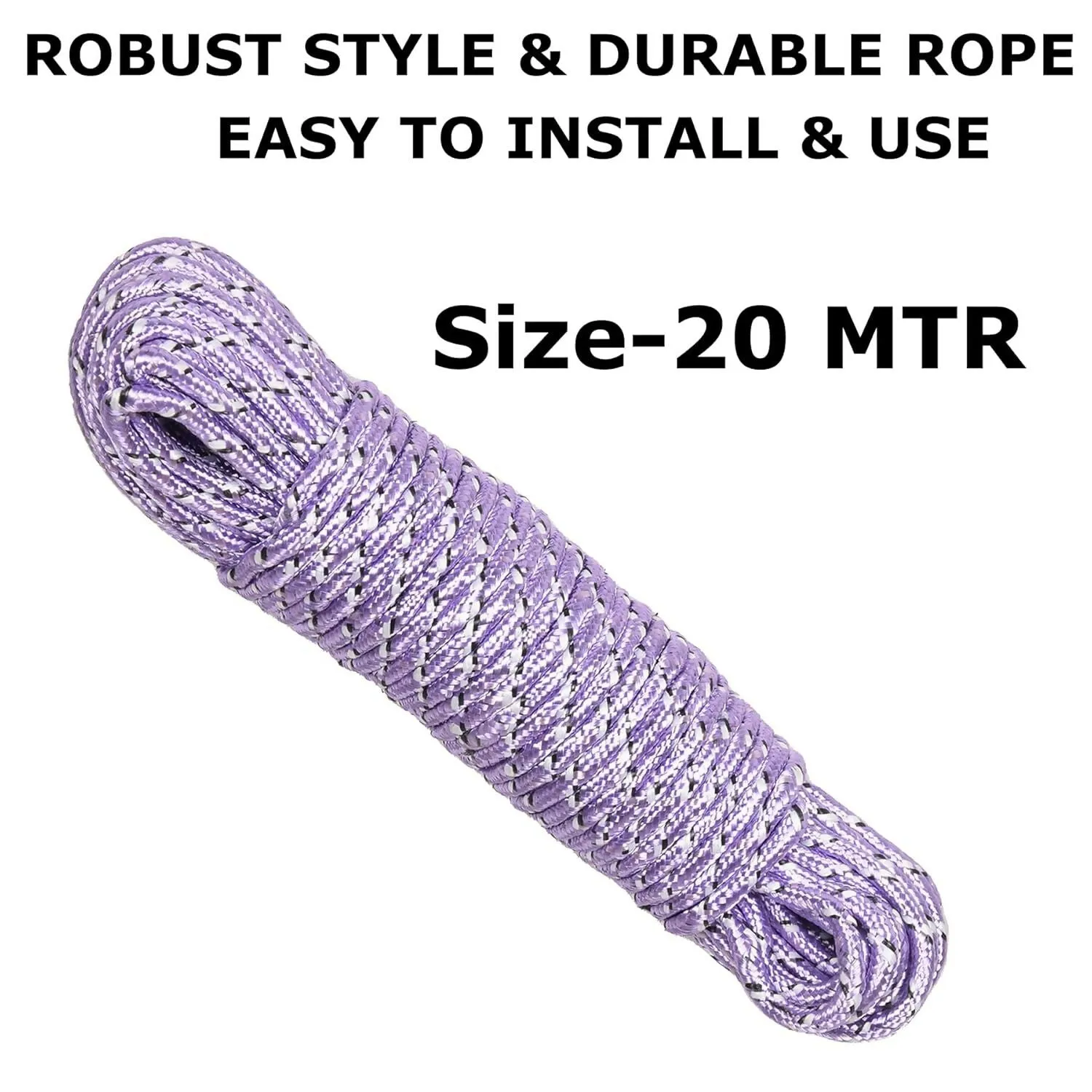 20Mtr Nylon Synthetic Cloth Drying Rope for Outdoor and Indoor