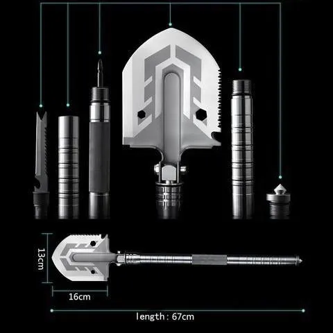 23-in-1 Multi-Purpose Tactical Shovel