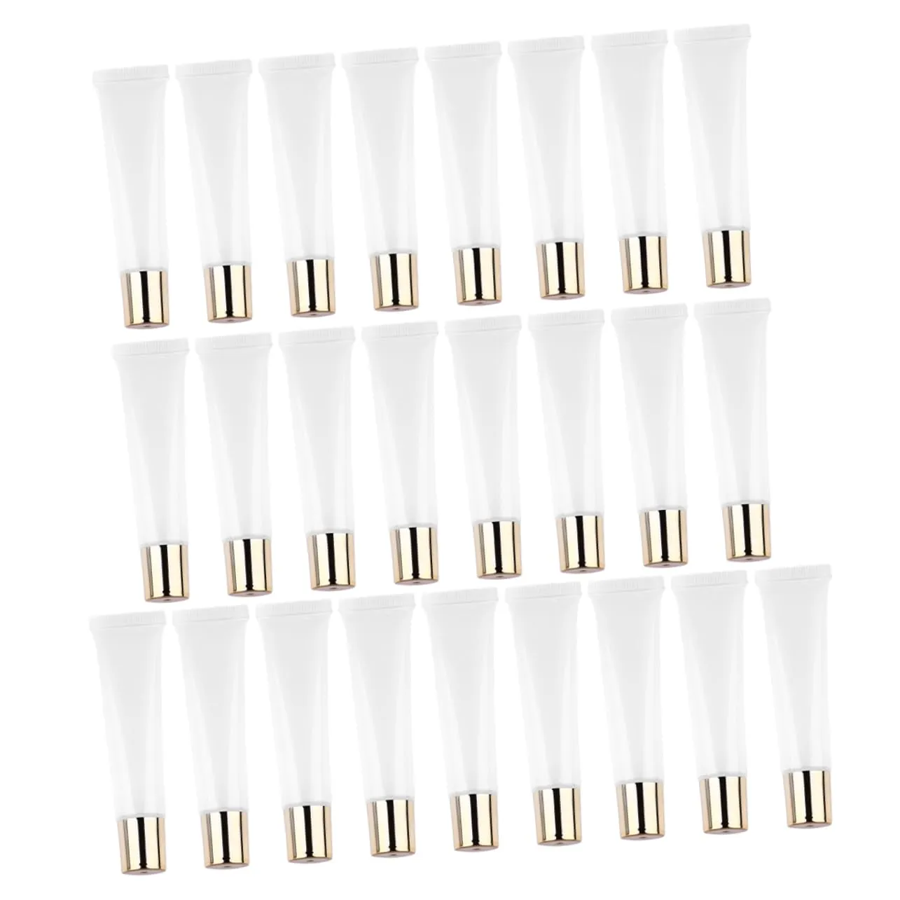 25pcs Clear Lip Gloss Containers 15ml Empty Squeeze Tubes for DIY Cosmetic Bottles with Lip Applicator Caps for Homemade Lip Gloss and Balm