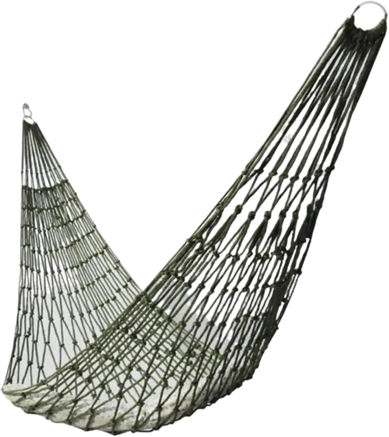 2.6m Long 80cm Wide Thickened Nylon Rope Mesh Hammock - Portable Outdoor Indoor Swing Chair Hammock for Home, Yard, Balcony, Camping, Travel
