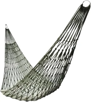 2.6m Long 80cm Wide Thickened Nylon Rope Mesh Hammock - Portable Outdoor Indoor Swing Chair Hammock for Home, Yard, Balcony, Camping, Travel