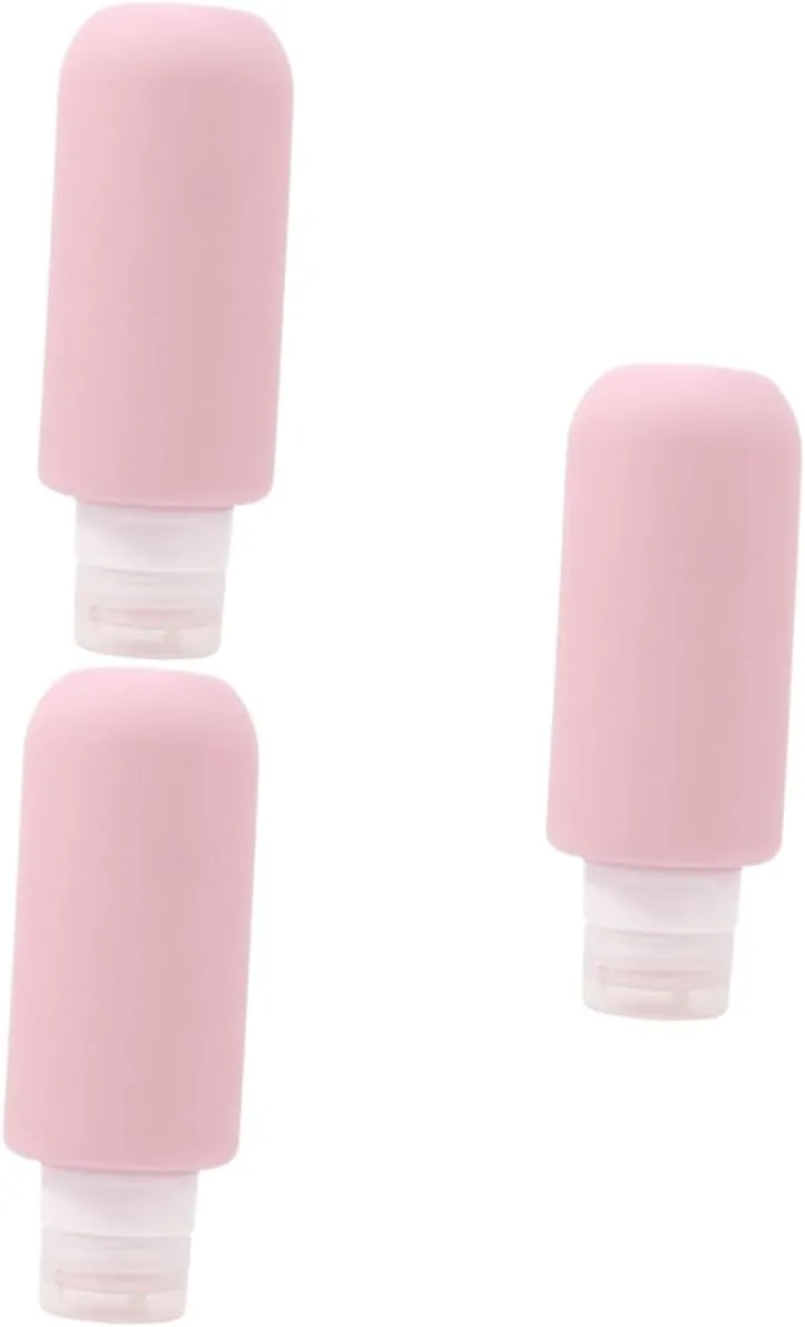 2pcs Bottle Shampoo Travel Lotion Container Compact Travel Container Household Women's, Pinkx3pcs, 14.7x5.5cmx3pcs