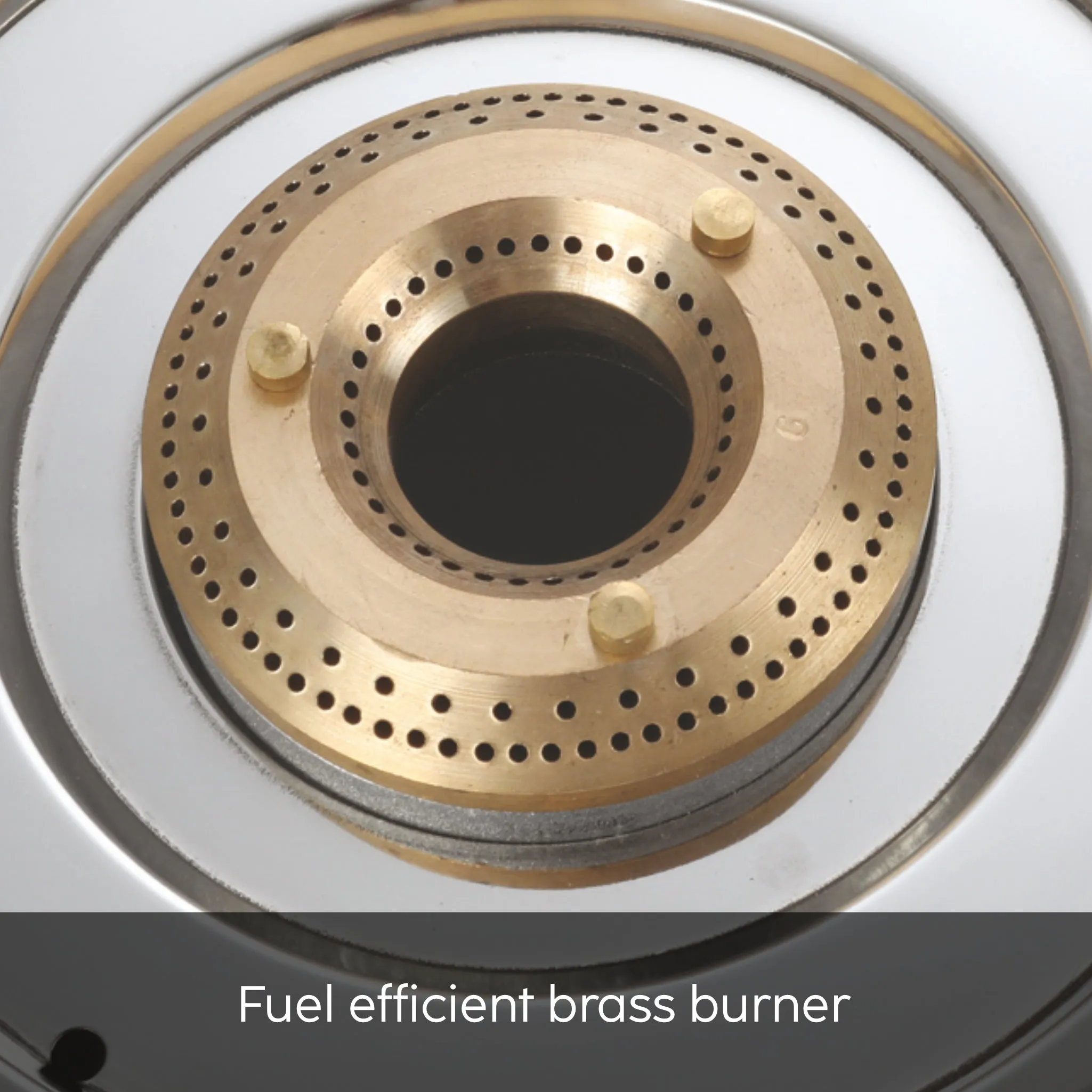 3 Burner Glass Gas Stove with Brass Burner Black - Manual/Auto Ignition (1030 GT BB BL)