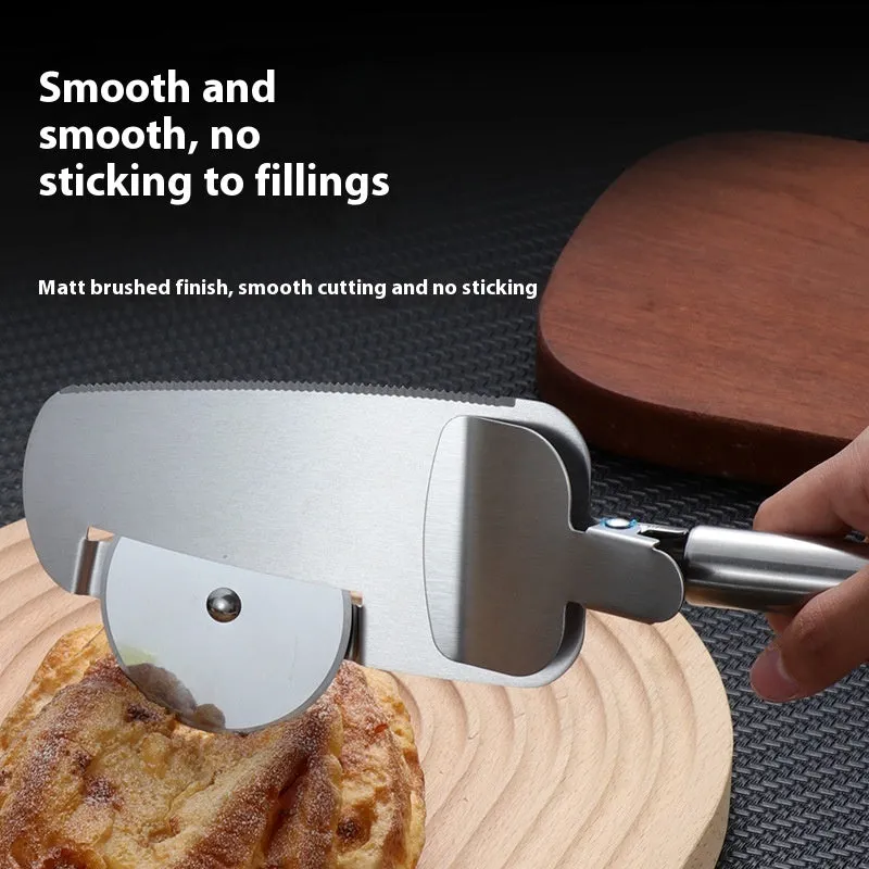 3-in-1 Pizza Cutter With Hanging Holes Labor-Saving Durable