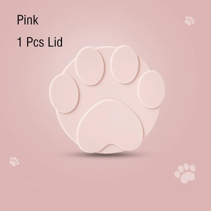 3 In 1 Reusable Silicone Dog Cat Canned Lid Portable Food Sealer Spoon Pet Food Cover Fresh Tin Cover Cans Cap Pet Accessories