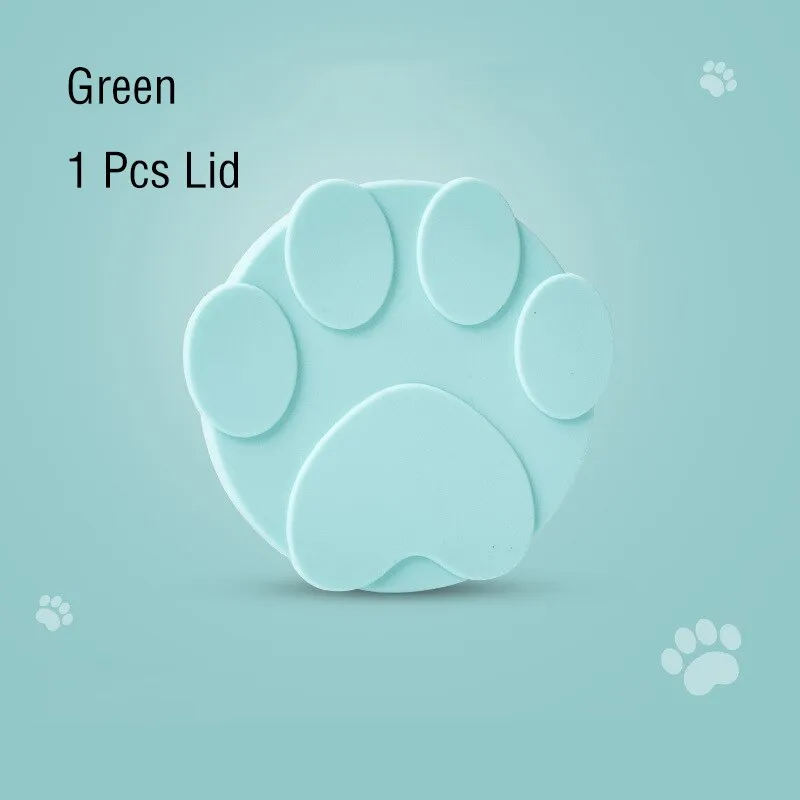 3 In 1 Reusable Silicone Dog Cat Canned Lid Portable Food Sealer Spoon Pet Food Cover Fresh Tin Cover Cans Cap Pet Accessories