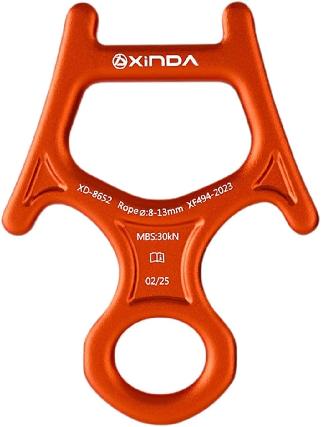 30kN 8 Figure Descender for Speleology and Downhill Activities with Aluminum
