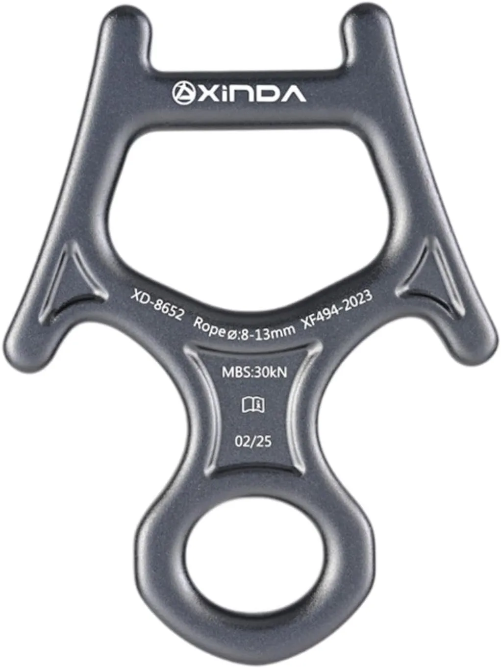 30kN 8 Figure Descender for Speleology and Downhill Activities with Aluminum