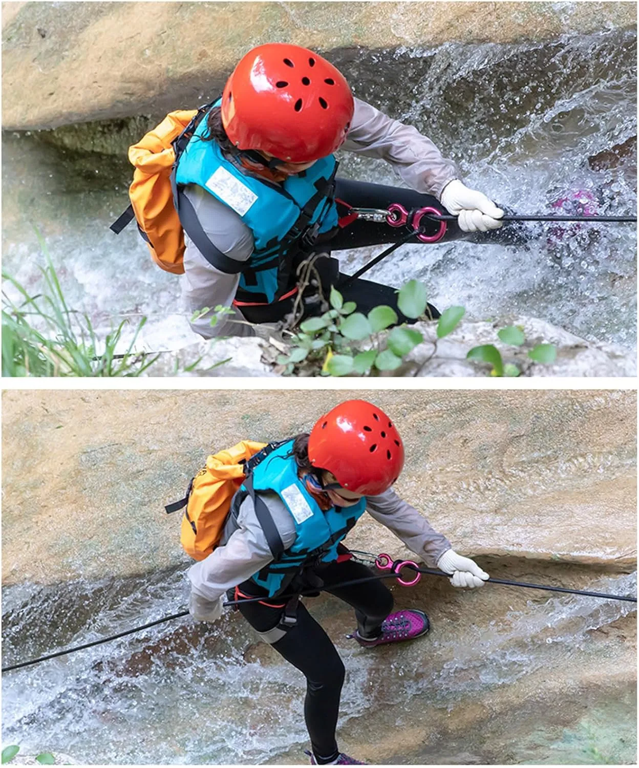 35KN Climbing 8 Belay Equipment Descender High Strength Aluminum Rock Climbing Abseiling Tool for 8-13mm Diameter Ropes