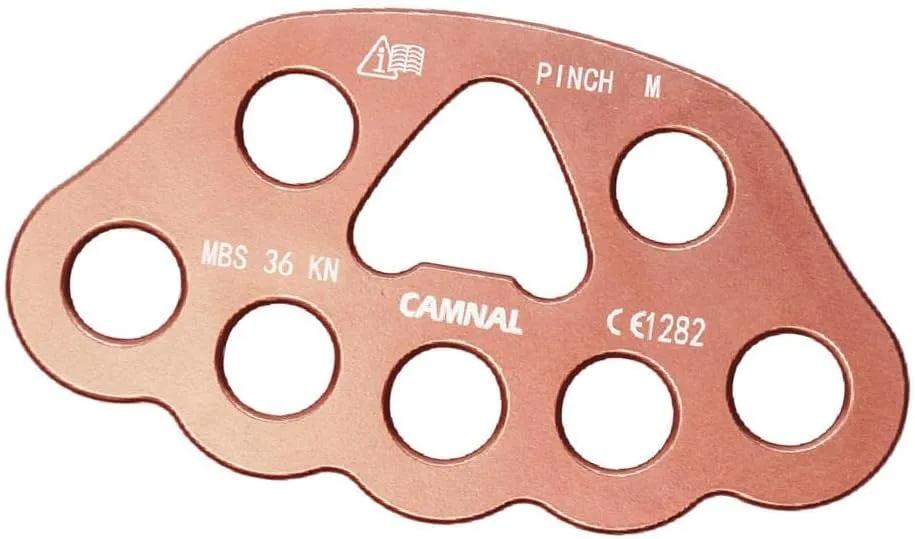 36kN Aluminum Climb 8 Hole Rigging Plate Heavy Duty Belay Device