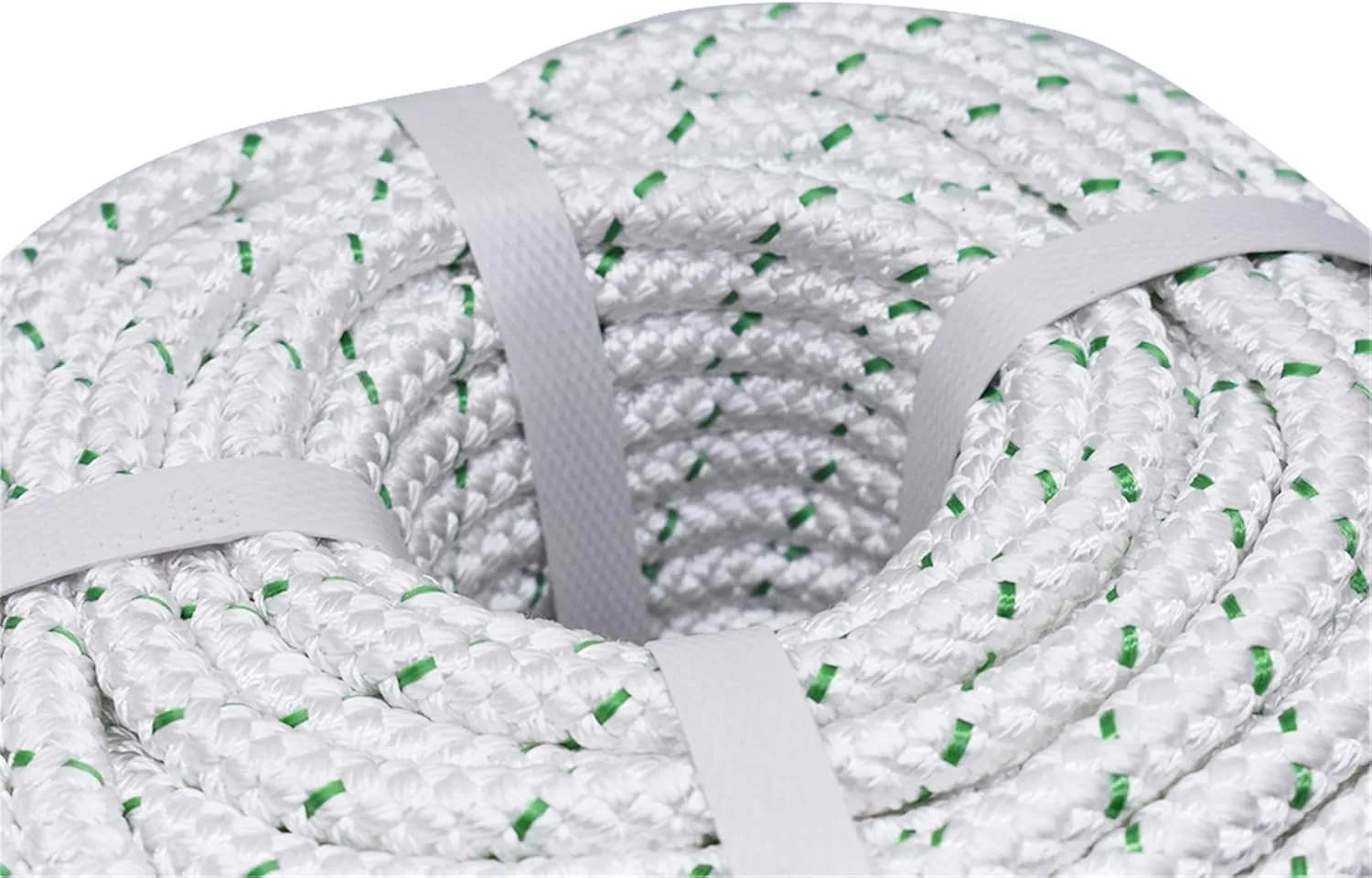 3/8 Inch x 200 Feet 4800Lbs Double Braided Polyester Rope Breaking Strength Strong Pulling Rope