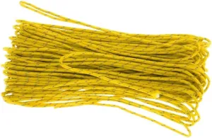 3x20M 1.8MM Reflective Guyline Rope for Camping Tent Awning, High Visibility Yellow Nylon Cord with Runners
