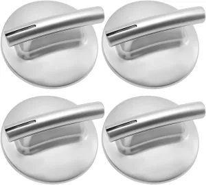 4 Pcs 74010839 Cooktop Burner Knob Replacement for Jenn-Air Stove/Range JED8430BDB18 JED8430BDB JED8430BDF JED8430BDS JED8430BDF18 JED8430BDS18 WP74010839 7737P372-60 AP4100128 PS2088183