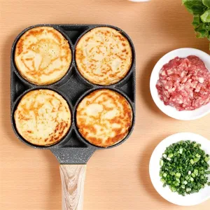 4hole Thickened Aluminum Frying Pot