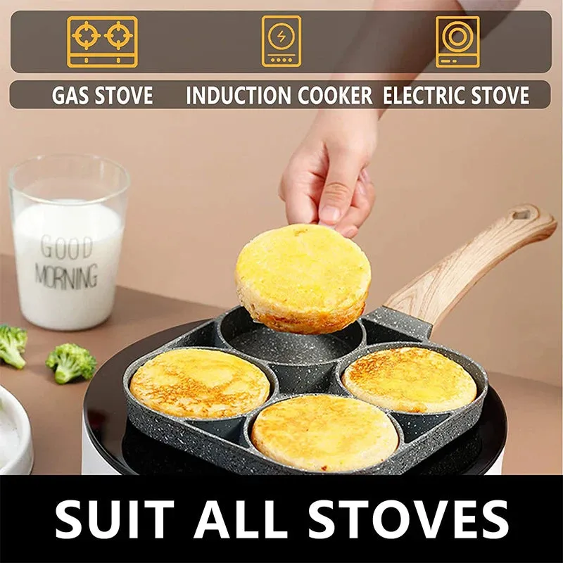 4hole Thickened Aluminum Frying Pot