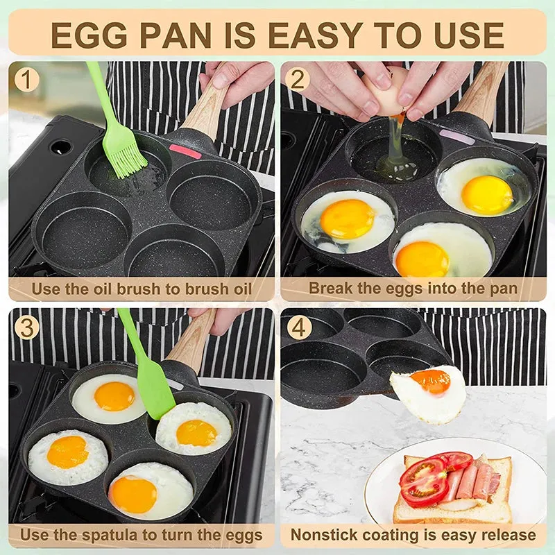 4hole Thickened Aluminum Frying Pot