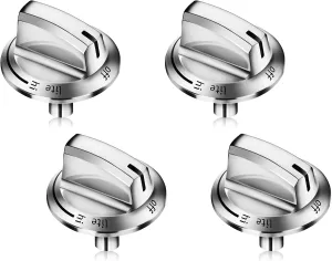 5-Pack Upgraded 5304525746 Gas Stove Knobs for Fridgidaire FFGC3026SS FFGC3626SS etc, Burner Range Control Knob 5304504839 4960519 AP6997304 PS16227241 EAP16227241