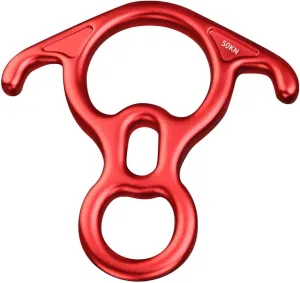 50kN 8 Figure Descender Aluminum Alloy Device for Rappelling and Belaying in Outdoor Activities