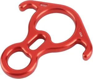 50KN Rescue Figure,Figure 8 Descender,Aluminum Alloy Belaying and Rappelling Gear Belay Device Climbing Rigging Plate Downhill Rappelling Rope for Rappel System, Working Aloft