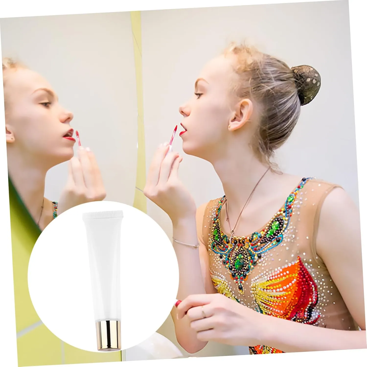 50pcs Clear Lip Gloss Squeeze Tubes Cosmetic Containers for Lip Balm Travel-friendly Design Lightweight Portable for Handmade Cosmetics