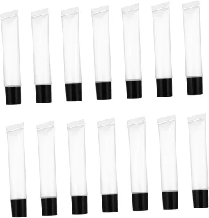 50Pcs Clear Lip Gloss Squeeze Tubes Lightweight Portable Containers Cosmetic Bottles for Lip Gloss Lotion and More