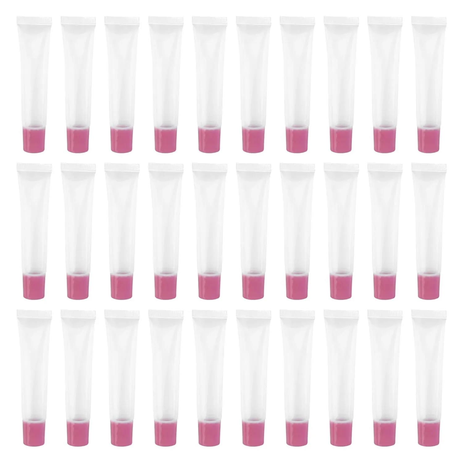 50Pcs Clear Lip Gloss Tubes Leak Squeeze Containers for Makeup and Lotion Durable Plastic Travel Bottles Lightweight and Portable for Women