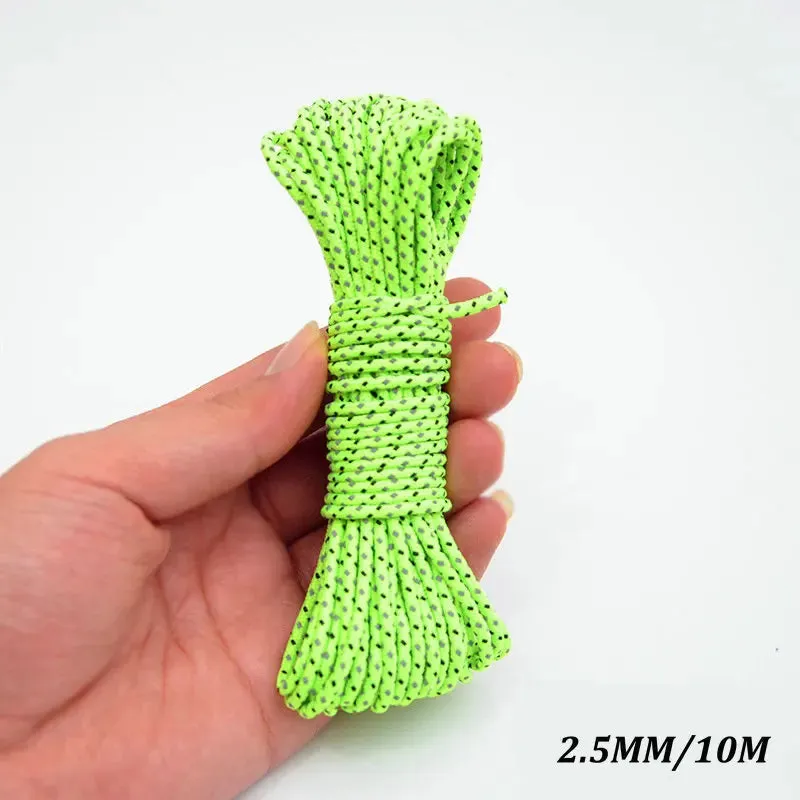 5M/10M/20M/50M Reflective Nylon Tent Rope