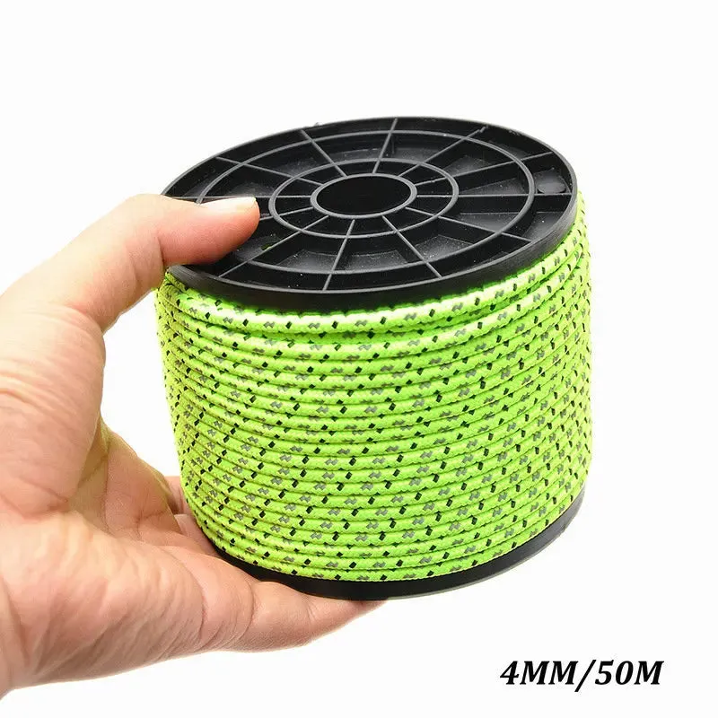 5M/10M/20M/50M Reflective Nylon Tent Rope