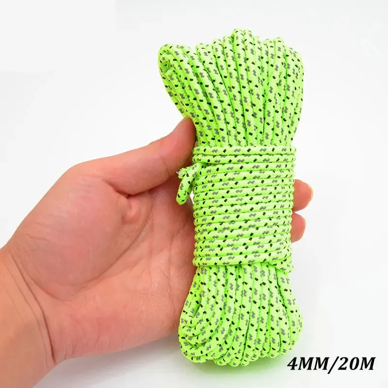 5M/10M/20M/50M Reflective Nylon Tent Rope