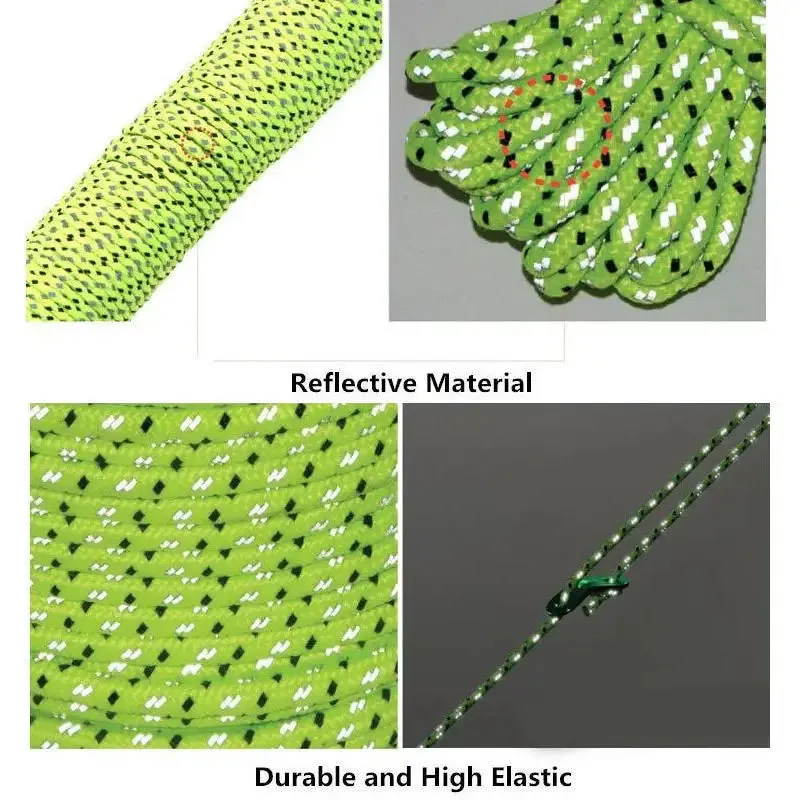5M/10M/20M/50M Reflective Nylon Tent Rope