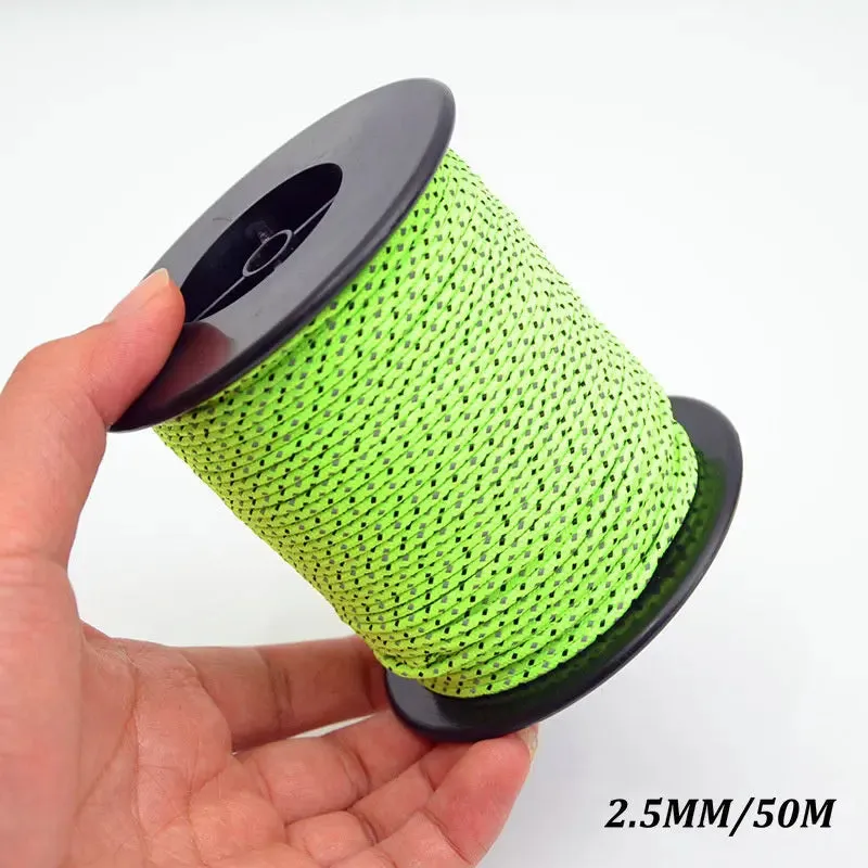 5M/10M/20M/50M Reflective Nylon Tent Rope