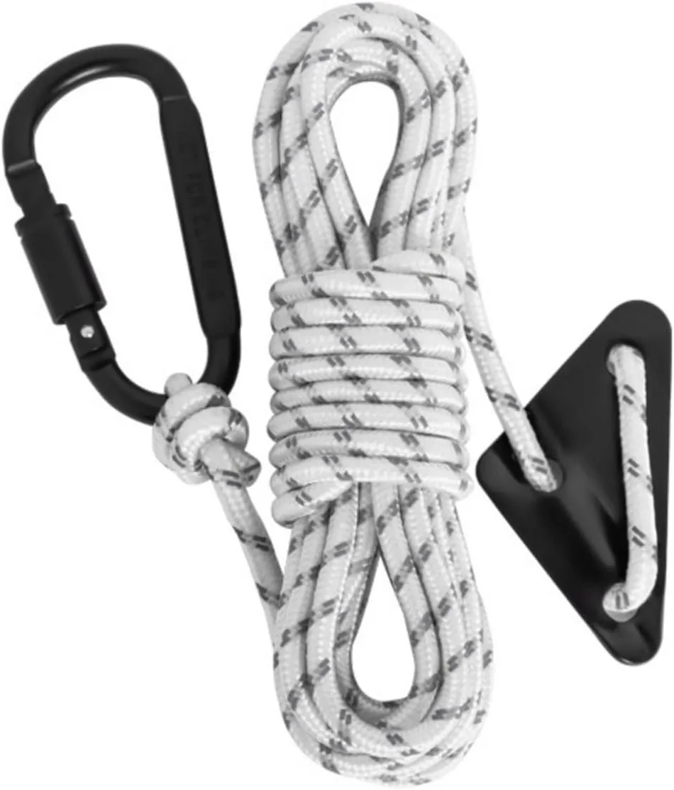 5pack ArmyGreen Reflective Guy Rope Reinforced Windproofed Rope with Buckles for Camping Tents
