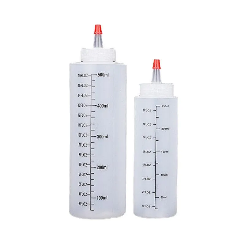 6Pcs 250/500Ml Sauce Bottle Squeeze Crafts Bottle Condiment  Dispenser Hot Au