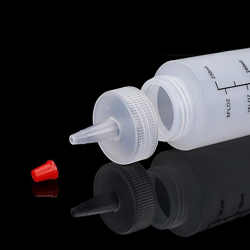 6Pcs 250/500Ml Sauce Bottle Squeeze Crafts Bottle Condiment  Dispenser Hot Au