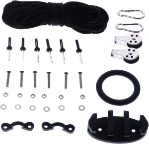 Adjust Bow to Tail: Kayak Anchor Trolley System Deck Loop Tie Pad Eye Kit