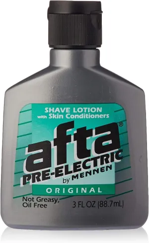 Afta by Mennen Pre-Electric Shave Lotion Original - 3 oz, Pack of 4